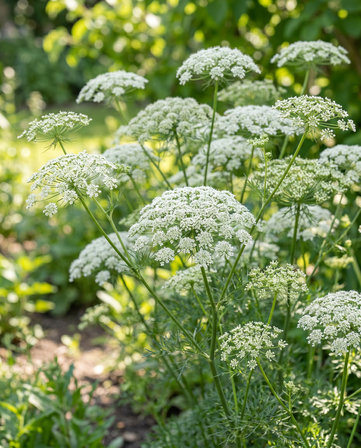 Żrieragħ tal-Bishop's Cut (Ammi majus) – fjura annwali