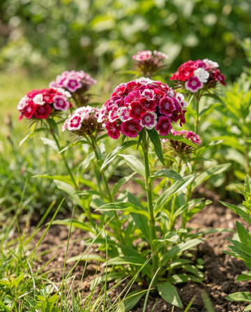 Sweet William (Dianthus barbatus) – sementes orgânicas de mistura bienal da SeedsChoice