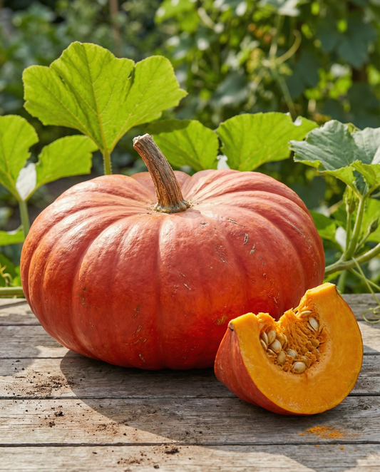 Sementes de abóbora Rouge Vif D'etampes (Cucurbita maxima) – legume anual biológico da SeedsChoice