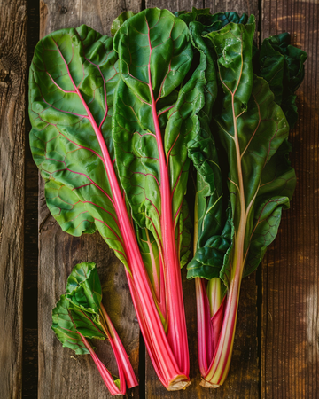 Swiss Chard Rhubarb frø (Beta vulgaris) – økologisk etårig grøntsag