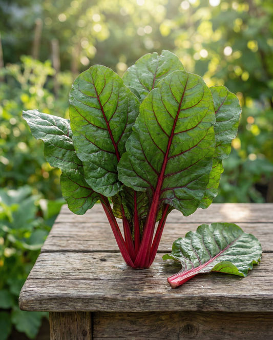 Swiss Chard Rhubarb (Beta vulgaris) – økologiske etårige grøntsagsfrø fra SeedsChoice