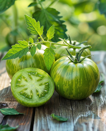 Sementes de tomate Green Zebra (Solanum lycopersicum) – hortícola anual biológica da SeedsChoice