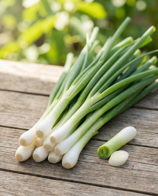 Bunching Onion White Lisbon (Allium cepa) – organic annual vegetable seeds from SeedsChoice