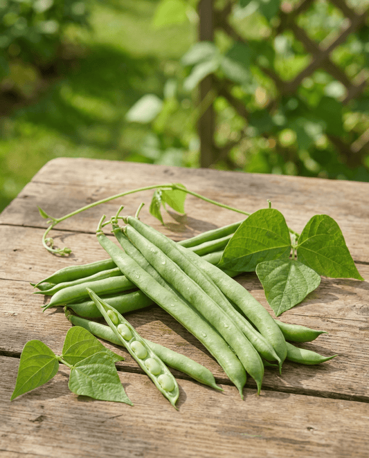 Klatrende bønne Helda (Phaseolus vulgaris) – økologiske frø til etårig klatreplante fra SeedsChoice
