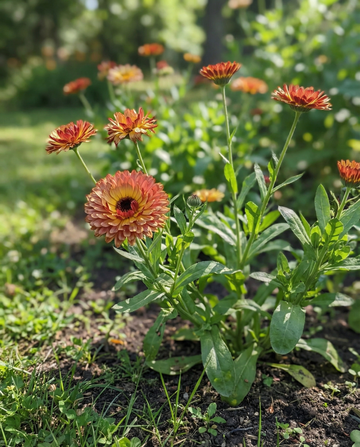 Souci Touch Of Red Mix (Calendula officinalis) – graines de fleurs annuelles de SeedsChoice