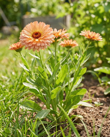 Morgenfrue Touch Of Red Buff (Calendula officinalis) – ettårige blomsterfrø fra SeedsChoice