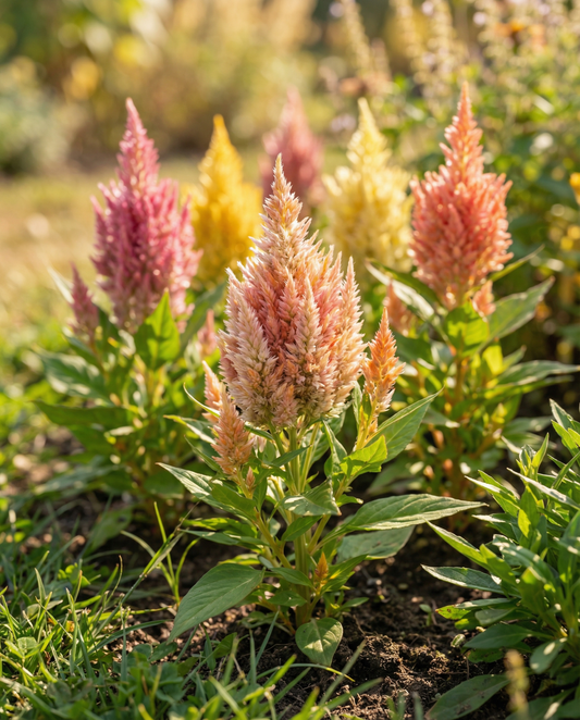 Ice Cream Mixed (Celosia argentea) – frø til etårig blanding fra SeedsChoice