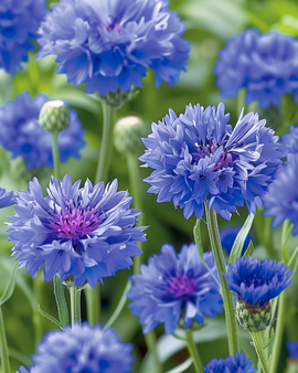 Żrieragħ Fjura tal-qamħ Blue Ball Centaurea Cyanus Fjura Annwali