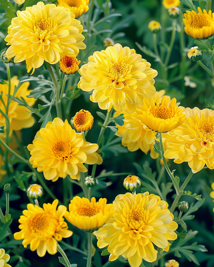 Kornblomst Mix Yellow Shades frø (Chrysanthemum segetum) – etårig blomst