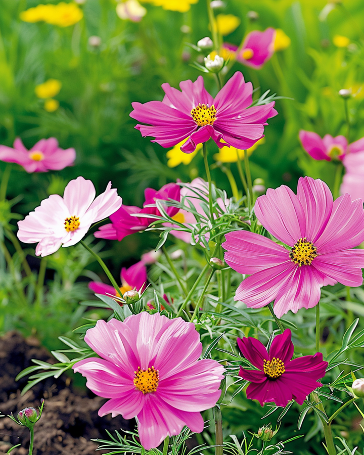 Żerriegħa Dwarf Sensation Mixed (Cosmos bipinnatus) – taħlita annwali
