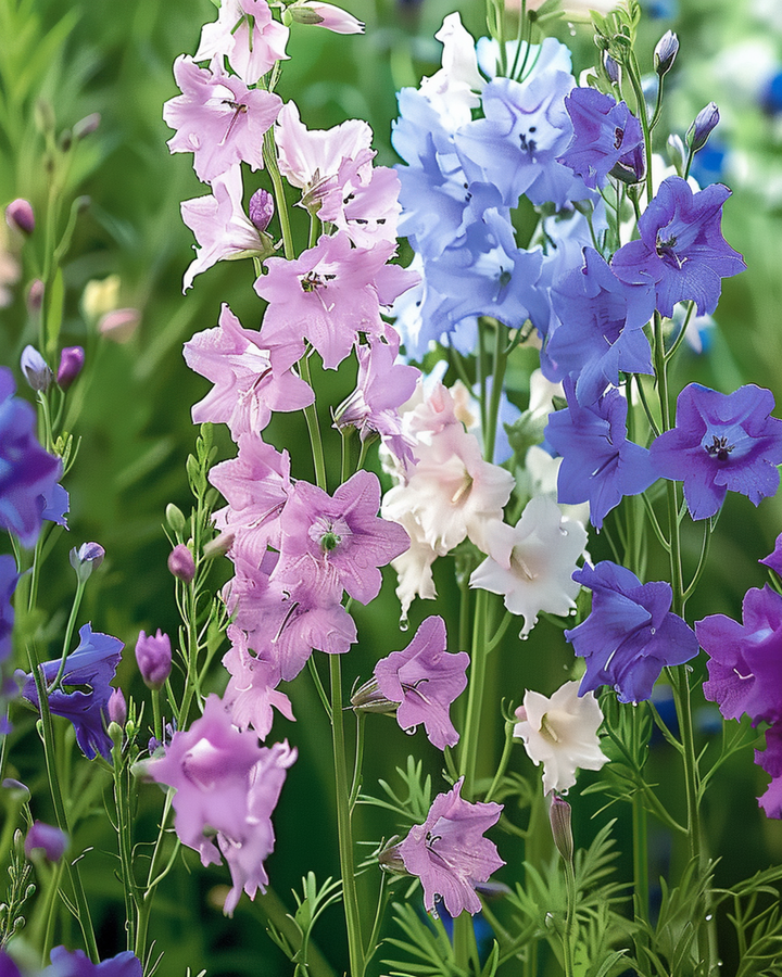 Żrieragħ Larkspur Imperial Mixed (Delphinium consolida) – fjura annwali