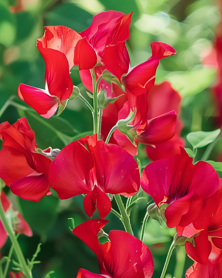 Graines de Sweet Pea Royal Family Red Climber (Lathyrus odoratus) – grimpante annuelle