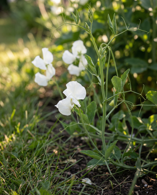 Sweet Pea Royal Family White (Lathyrus odoratus) – graines de fleurs annuelles de SeedsChoice