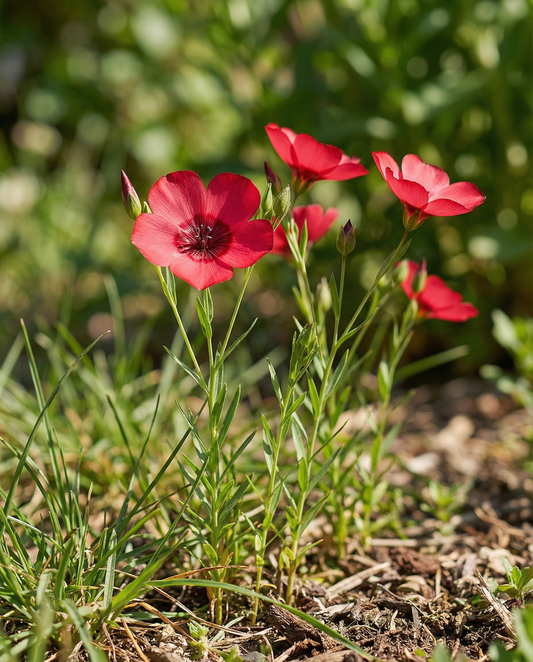 Linho Bright Eyes (Linum grandiflorum) – sementes de flor anual da SeedsChoice