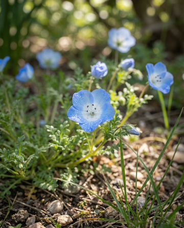 Baby Blue Eyes Sky (Nemophila menziesii) – annual seeds from SeedsChoice
