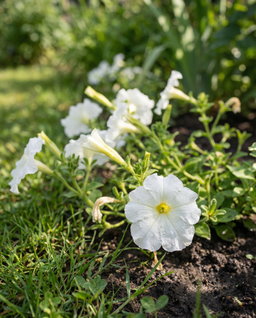 Hængende White Ramblin (Petunia hybrida) – etårige frø fra SeedsChoice