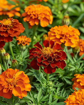 Franske morgenfrue frø Carmen Tagetes Patula etårig blomsterart