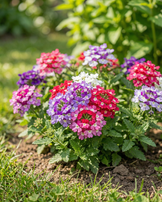 Colours Compact (Verbena hybrida) – żrieragħ taħlita annwali minn SeedsChoice