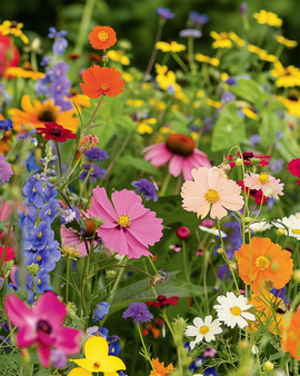 Summer Flowers Seeds Annual Mix For Full Sun 20 To 80 Cm