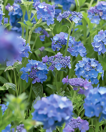 Sementes da mistura Blue Summer Mix pleno sol 20 a 80 cm — flor anual