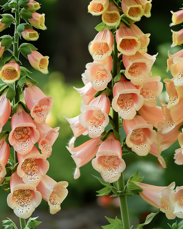 Sementes Peach F1 (Digitalis dalmatian) – bienal