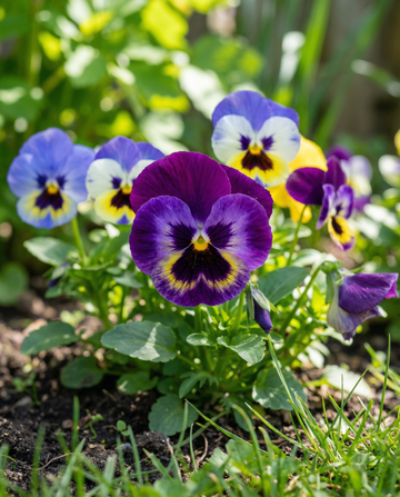 Viola del pensiero Aalsmeer Giants Mixed (Viola wittrockiana) – semi di fiore biennale da SeedsChoice