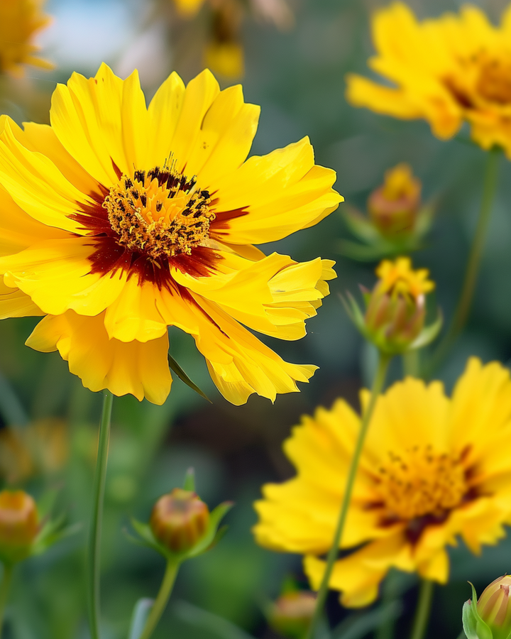 Double Butter Daisy Early Sunrise-frø (Coreopsis grandiflora) – flerårig