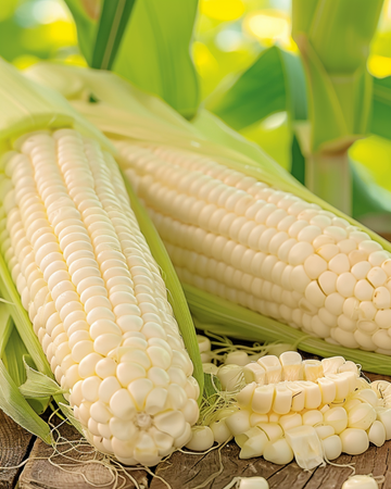 Zuckermais Glacial White Kernels Samen (Zea mays) – einjähriges Gemüse