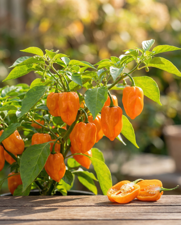 Papryka Habanero Pomarańczowa (Capsicum chinense) – nasiona rocznych warzyw od SeedsChoice