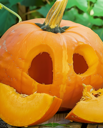 Semi di zucca Jack O'lantern (Cucurbita pepo) – ortaggio annuale
