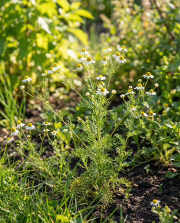 Kamille (Matricaria chamomilla) – etårige urtfrø fra SeedsChoice
