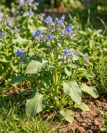 Hjulkrone (Borago officinalis) – frø til etårig urt fra SeedsChoice