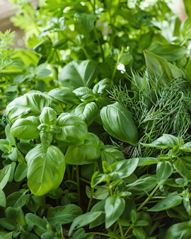 Mixture Of Herbs Seeds Annual Basil Parsley Chive Dill Thyme