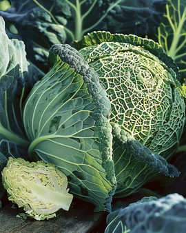 Savoy Cabbage Seeds Winterking 2 Brassica Oleracea Annual Variety