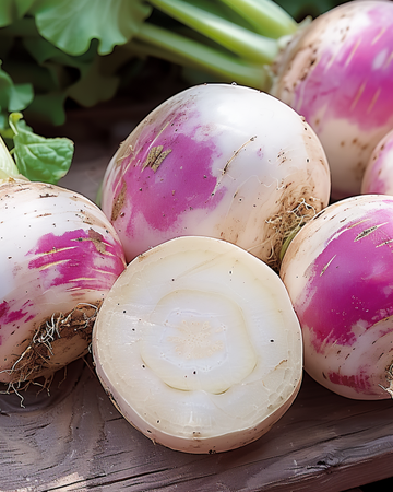 Sementes de nabo Ronde Witte Roodkop Nancy (Brassica rapa) – legume anual