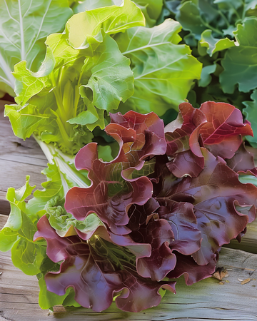Żrieragħ tal-ħass bil-weraq Red Salad Bowl (Lactuca sativa) – ħaxixa annwali