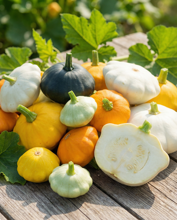 Graines Patisson Squash Colour Mix (Cucurbita pepo) – légume annuel