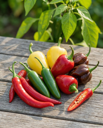 Paprika Mixture Mix 5 Varieties (Capsicum annuum) – einjährige Gemüsesamen von SeedsChoice