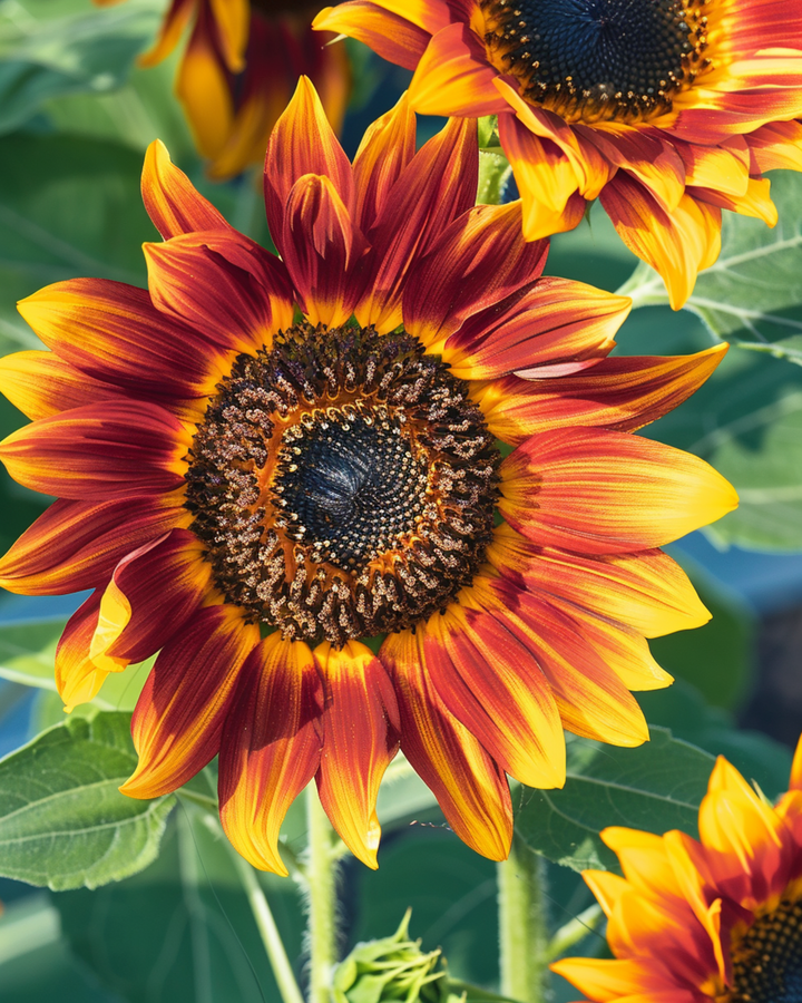 Graines de tournesol Ring Of Fire (Helianthus annuus) – fleur annuelle