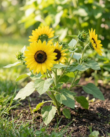 Słonecznik Irish Eyes (Helianthus annuus) – nasiona kwiatów jednorocznych od SeedsChoice