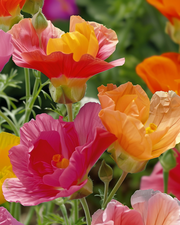 Semillas Thai Silk Double Flowered Mix (Eschscholzia californica) – flor anual
