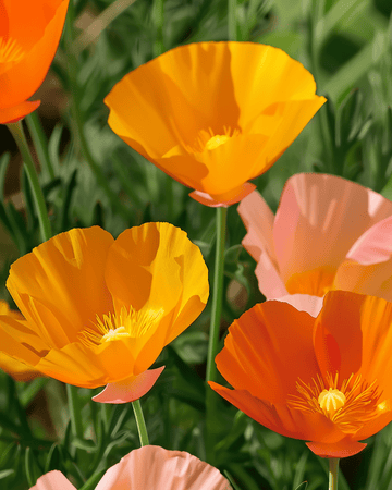 Mohn Mixed Single Flowered Samen (Eschscholzia californica) – einjährige Blume