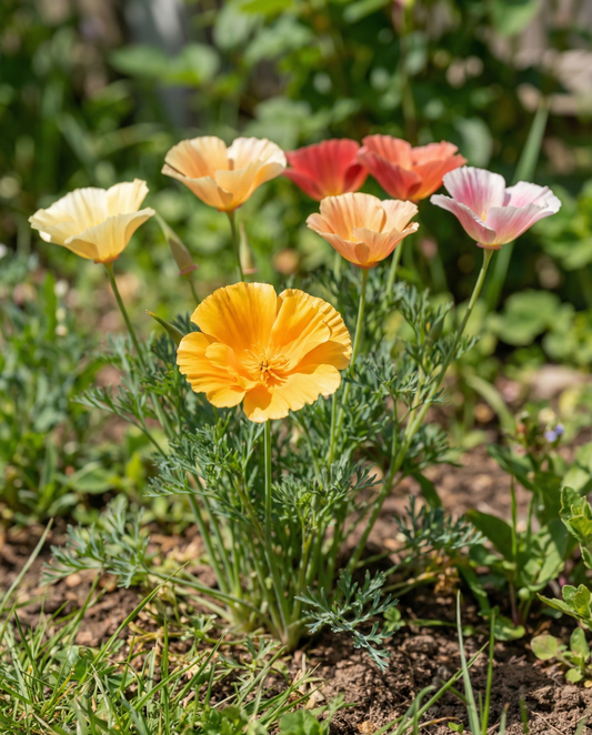 Mixed Double Flowering (Eschscholzia californica) – einjährige Blumensamen von SeedsChoice