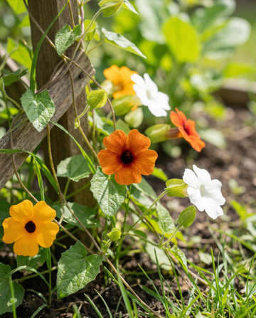 Black Eyed Susan Vine (Thunbergia alata) – semi mix annuali da SeedsChoice