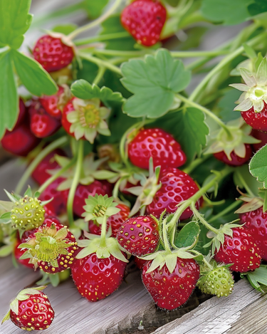 Alpine Strawberry Baron Von Solemacher Heirloom Samen (Fragaria vesca) – mehrjährig