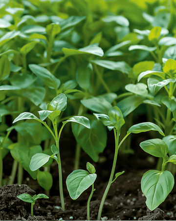 Citroenblaadjesbasilicum Microgreens zaden (Ocimum basilicum) – eenjarige microgreens