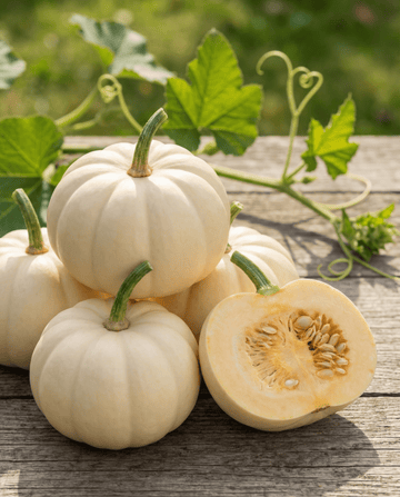 Citrouille Baby Boo Ornamental (Cucurbita pepo) – graines de légumes annuels de SeedsChoice