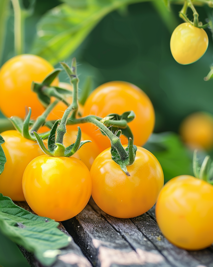 Cherry Tomato Cereza Amarilla-frø (Solanum lycopersicum) – ettårig grøntsag