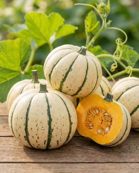 Kürbis Sweet Dumpling (Cucurbita pepo) – einjährige Gemüsesamen von SeedsChoice