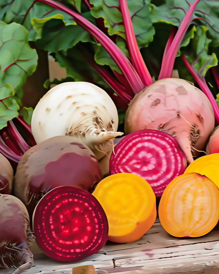 Rødbede Hula Hoop 4 Color Mix frø (Beta vulgaris) – etårig grøntsag